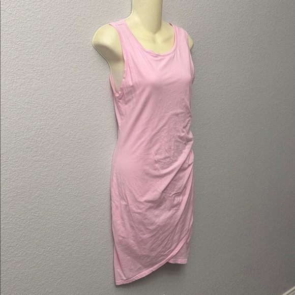 Bobi Supreme Jersey Dress In Pink In Bunny Pink - Picture 4 of 5